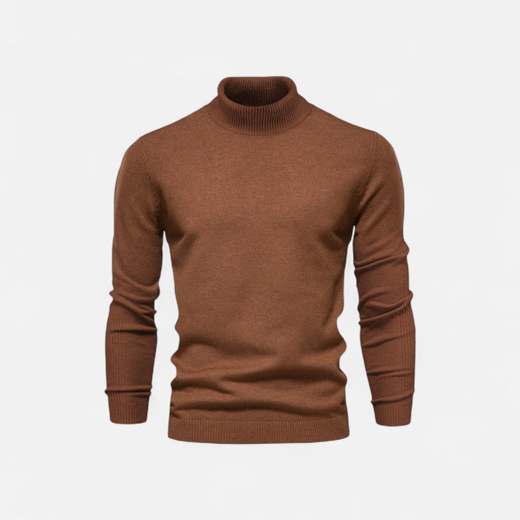 Diego | Suéter de Cuello Alto de Algodón para Hombre con Estilo Atemporal 8