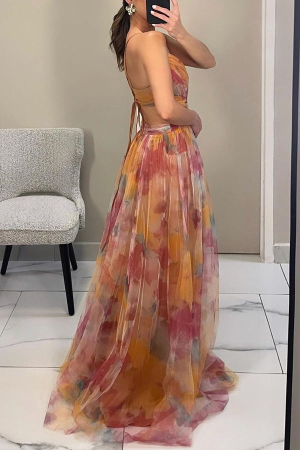 Vestido Largo Floral Elegante con Caída Fluida | Diseño Romántico para Mujer 5