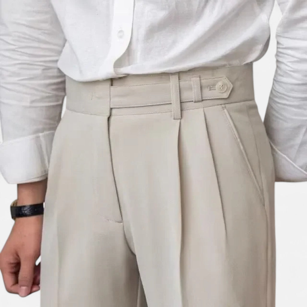 Diego | Pantalón Elegante de Estilo Italiano para Hombre con Corte Refinado y Tejido de Calidad - Noa Lagos
