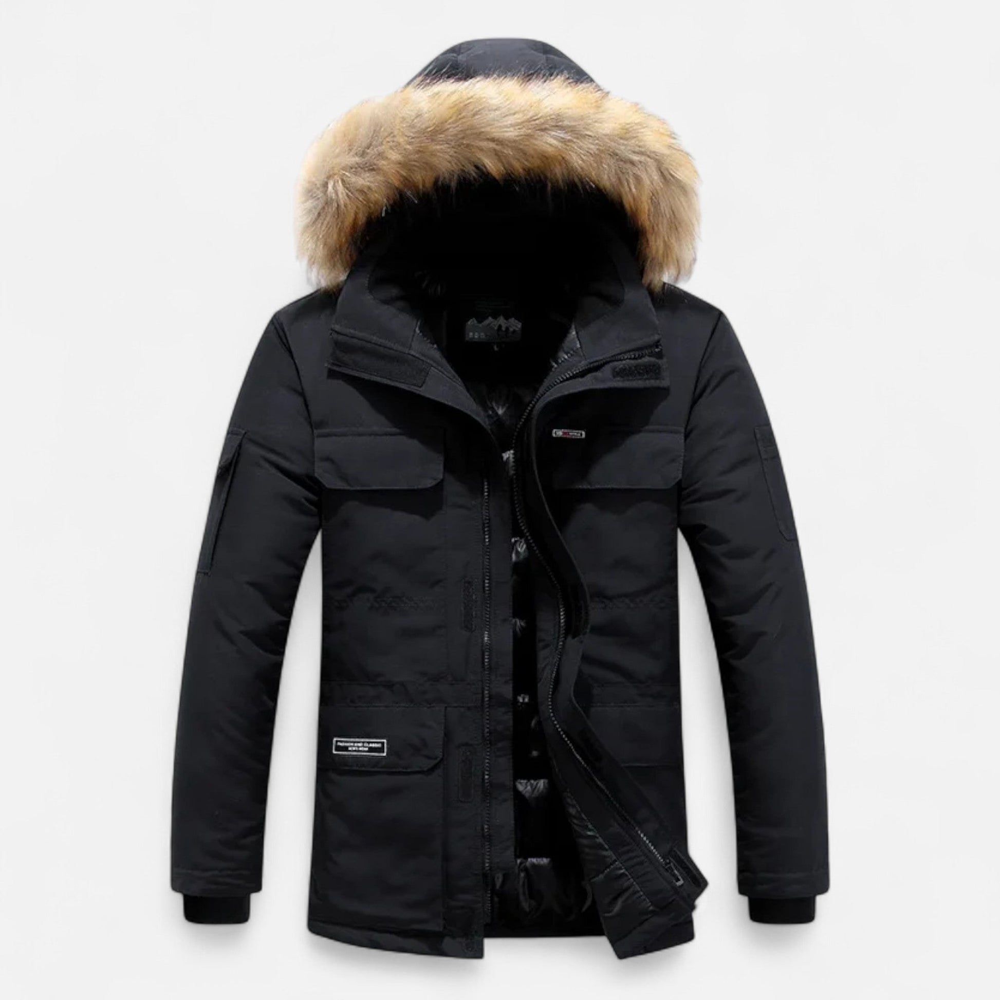 Diego | Parka de Plumón de Invierno para Hombre con Capucha y Forro Polar - Noa Lagos