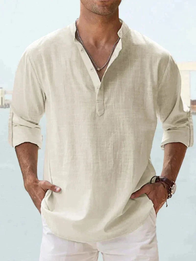 Gino | Camisa de Lino Elegante y Confortable para Hombre - Noa Lagos