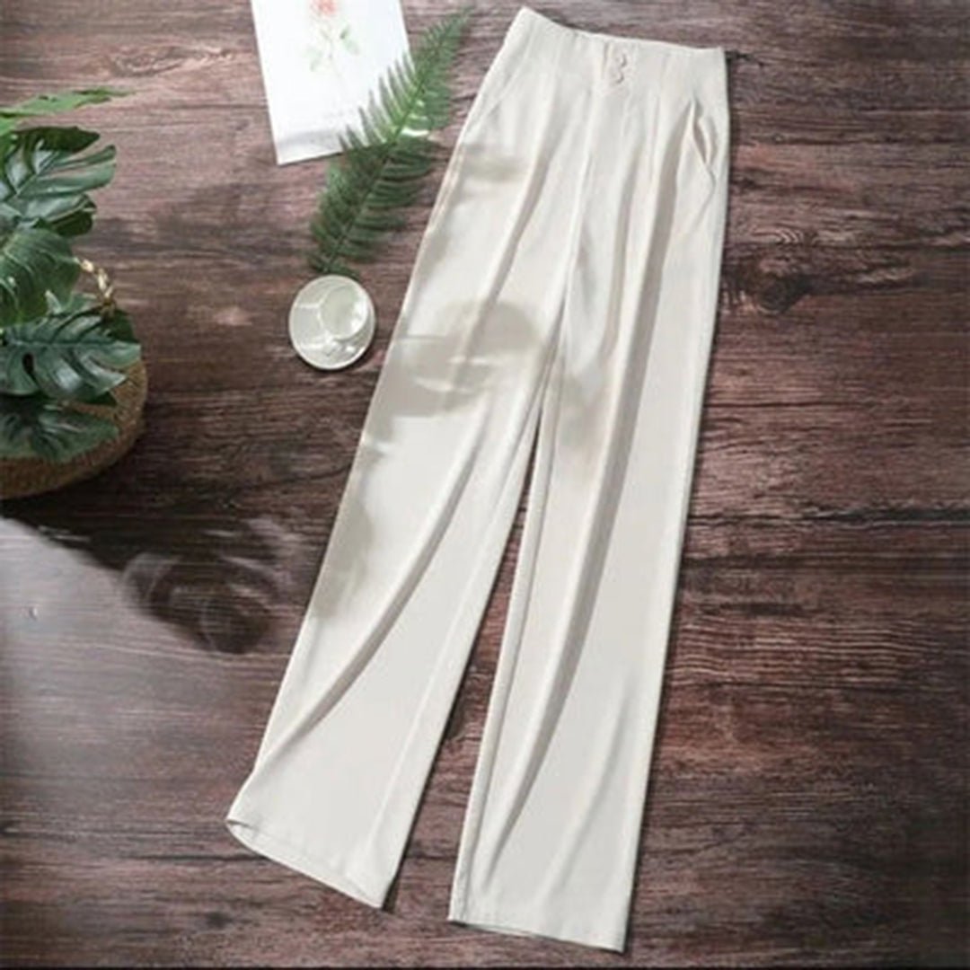 Isabella | Pantalones Anchos de Lino Talle Alto para Mujer - Noa Lagos