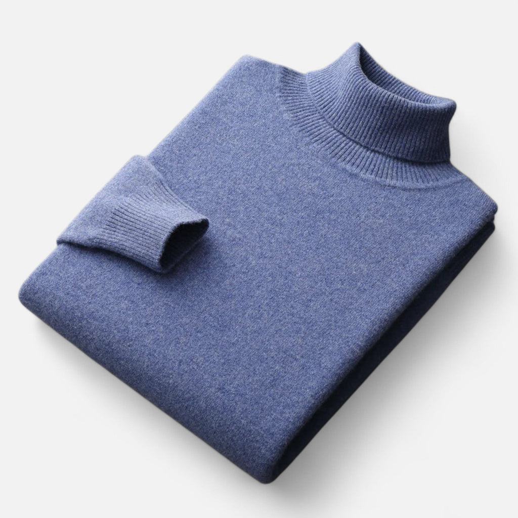 Javier | Jersey Cuello Alto de Lana para Hombre Clásico y Elegante - Noa Lagos