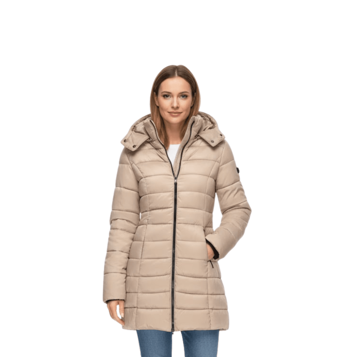 Lucía | Parka Acolchada de Longitud Media para Mujer con Capucha - Noa Lagos