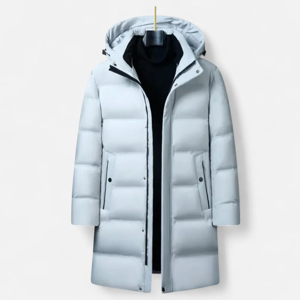 Santiago | Parka Impermeable Negra para Hombre con Capucha Aislante para Invierno - Noa Lagos