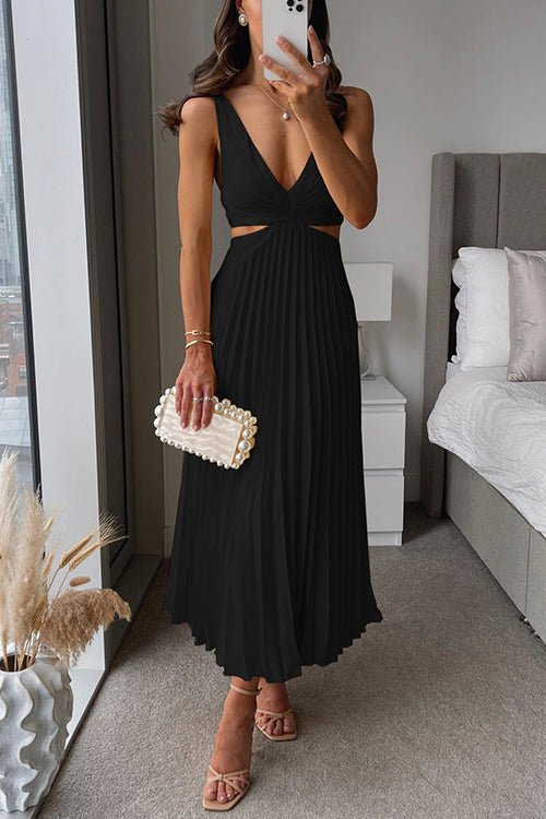Sofia | Elegante Vestido Midi Plisado Invitada - Noa Lagos