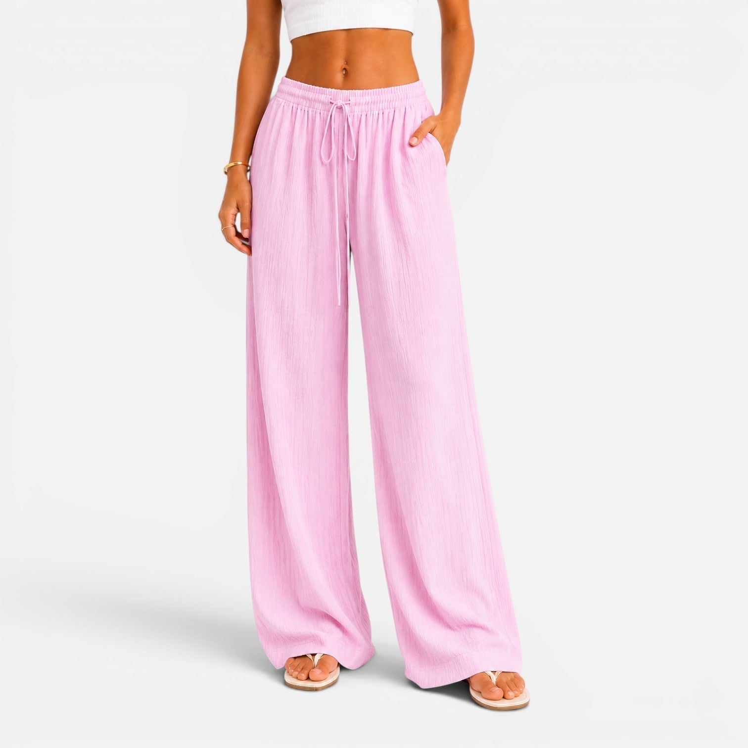 Sofía | Pantalón Palazzo Ajustable para Mujer con Cintura Elástica - Noa Lagos