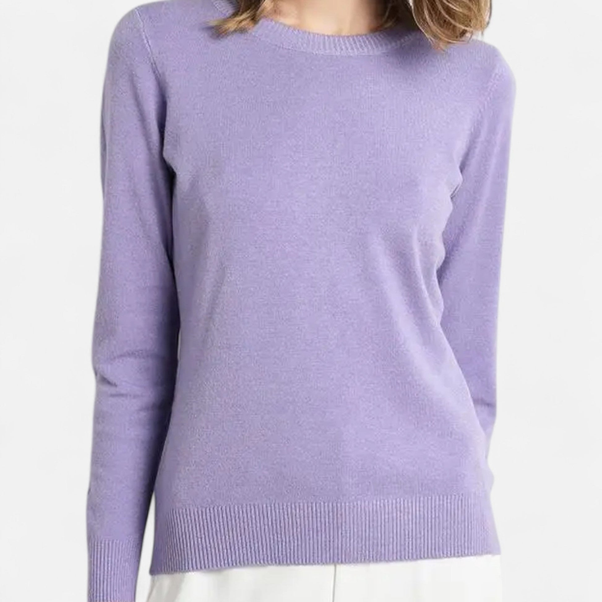 Sofía | Suéter de Lana Merino para Mujer con Cuello Redondo Elegante - Noa Lagos